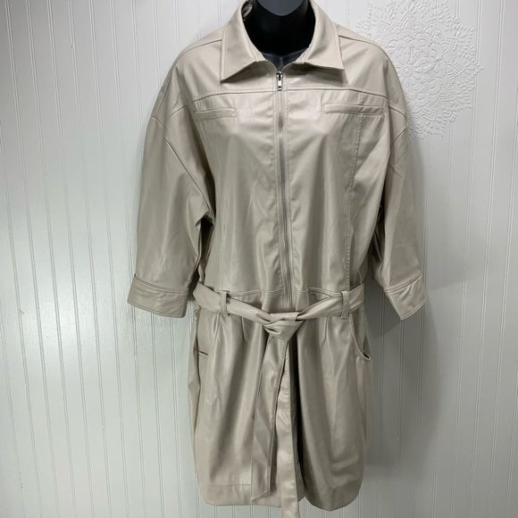 New York & Company Dresses & Skirts - GABRIELLE UNION faux leather dress